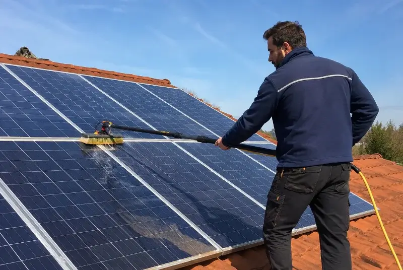 Nettoyage et entretien de panneaux solaires à Lacanau